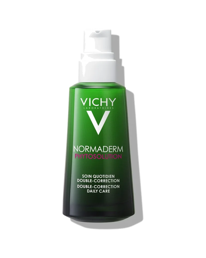 Envase de Normaderm Phytosolution Doble Corrección sobre fondo blanco
