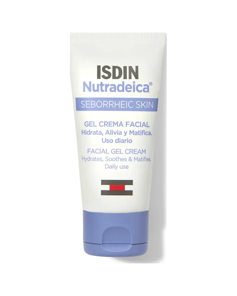 Envase de Nutradeica Gel Crema Facial sobre fondo blanco