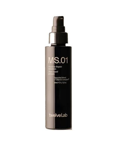 Envase de Nutritive Repair Emulsion sobre fondo blanco