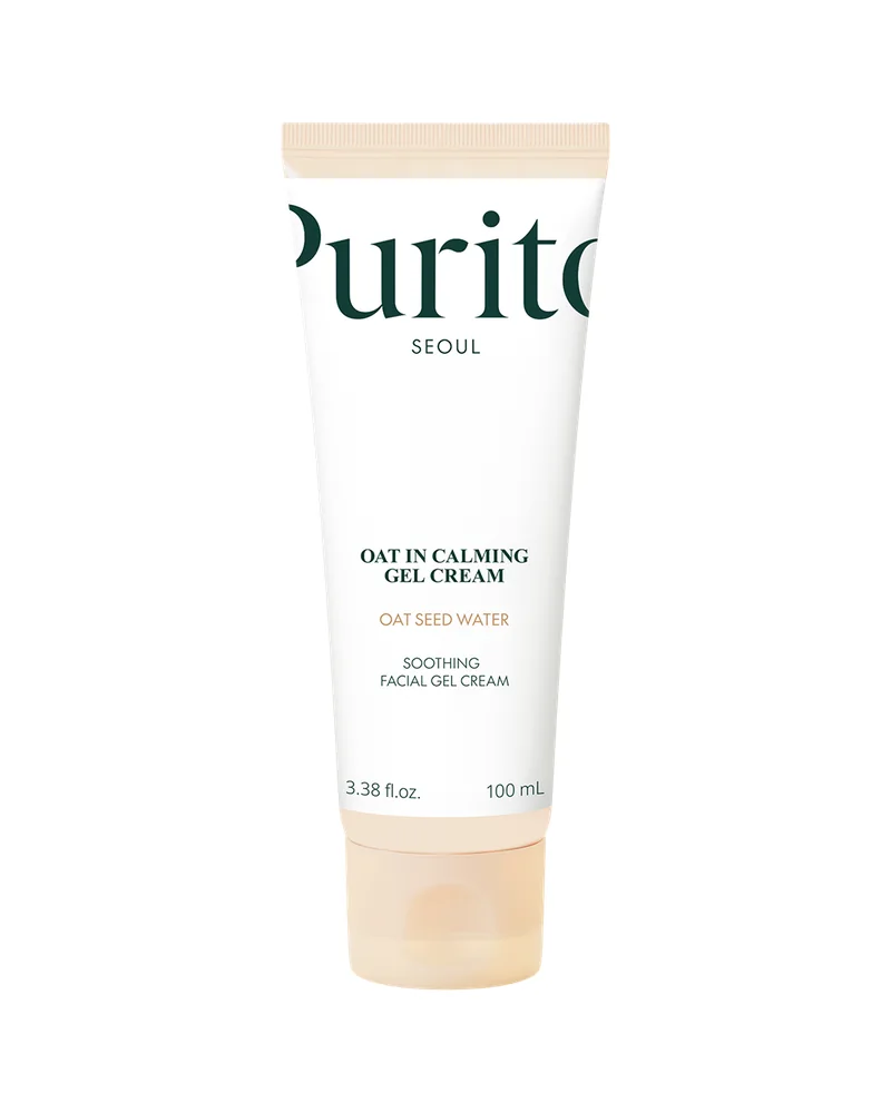 Envase de Oat In Calming Gel Cream sobre fondo blanco