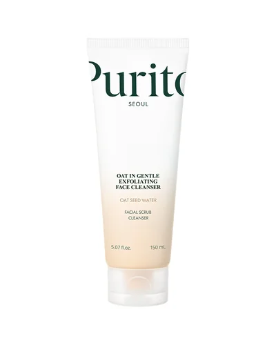Envase de Oat In Gentle Exfoliating Face Cleanser sobre fondo blanco