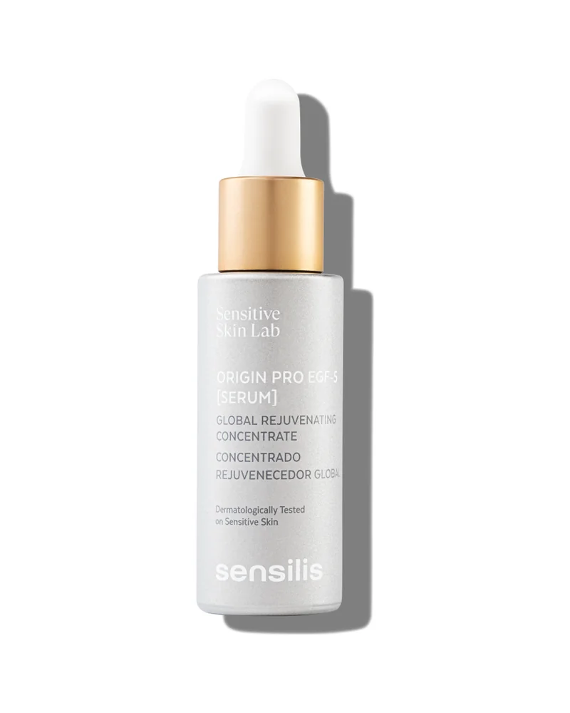 Envase de Origin Pro EGF-5 Serum sobre fondo blanco
