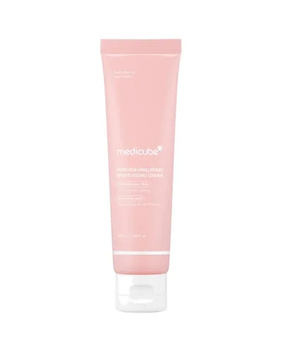 Tubo de PDRN Pink Hyaluronic Moisturizing Cream sobre fondo blanco