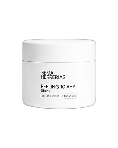 Envase de Peeling 10 AHA sobre fondo blanco