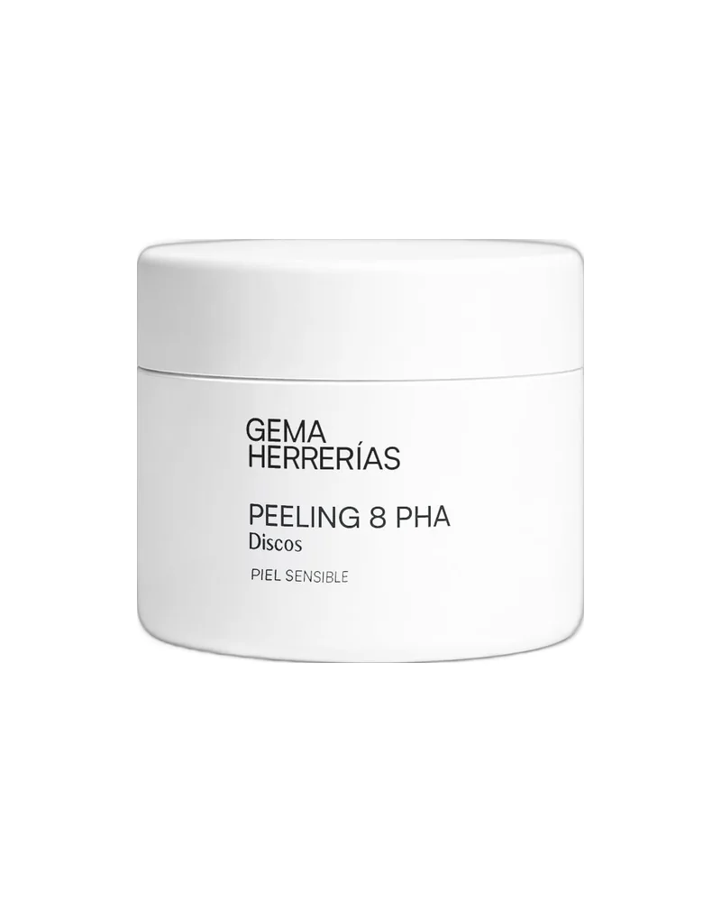Envase de Peeling 8 PHA sobre fondo blanco