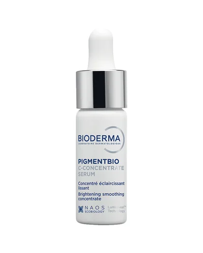 Envase de Pigmentbio C-Concentrate sobre fondo blanco