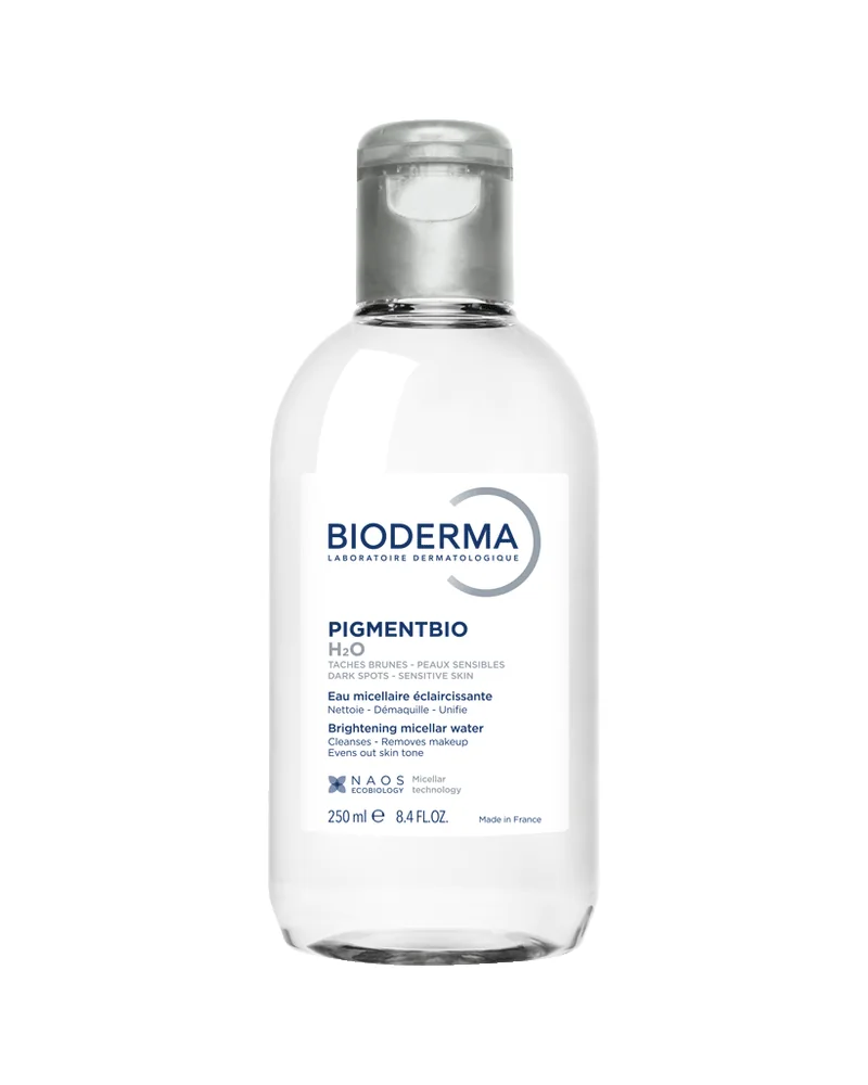 Envase de Pigmentbio H2O sobre fondo blanco