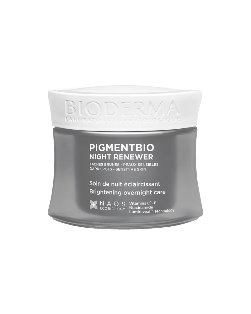 Envase de Pigmentbio Night Renewer sobre fondo blanco