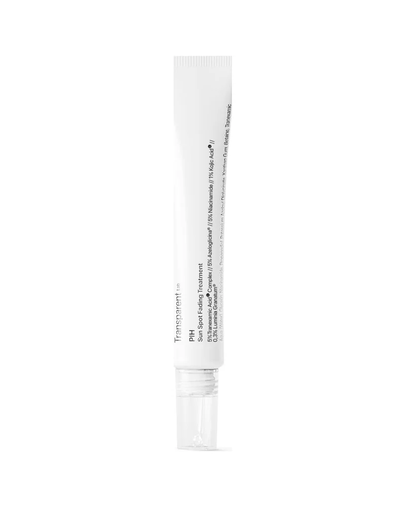 Envase de PIH Sun Spot Fading Treatment sobre fondo blanco