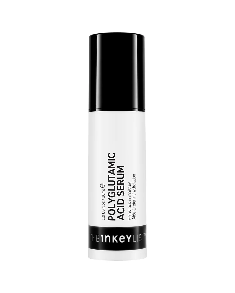 Envase de Polyglutamic Acid Serum sobre fondo blanco