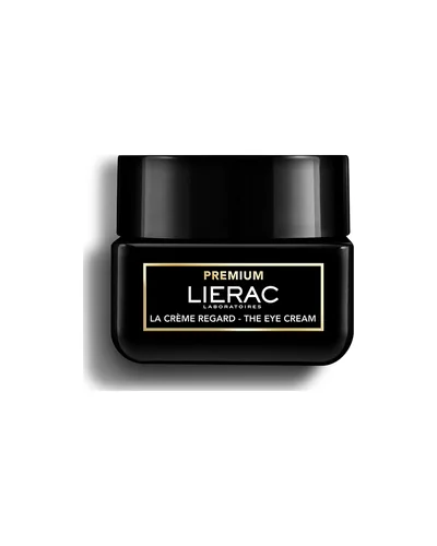 Tarro de Premium La Crema de Ojos sobre fondo blanco