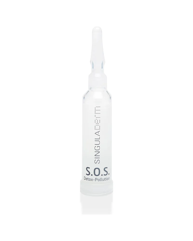 Vial de S.O.S. Detox-Pollution sobre fondo blanco