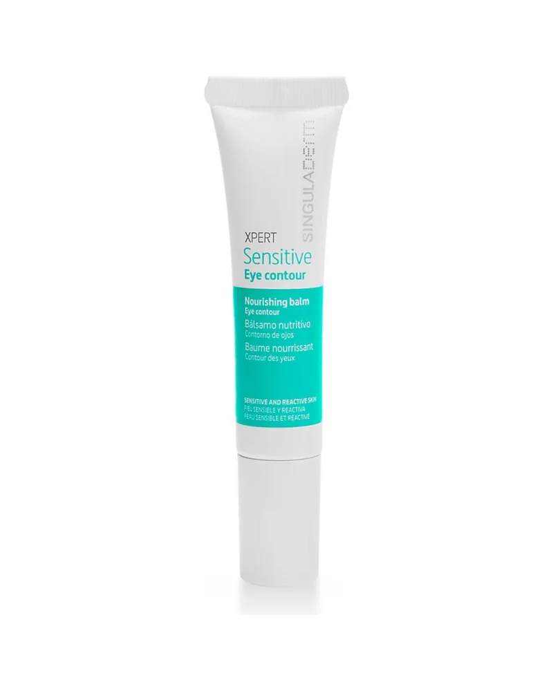 Tubo de Xpert Sensitive Eye Contour sobre fondo blanco