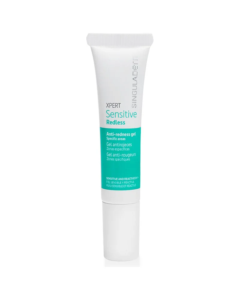 Tubo de Xpert Sensitive Redless sobre fondo blanco