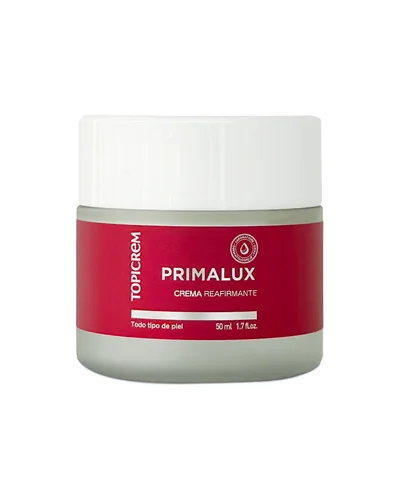 Tarro de Primalux Crema Reafirmante sobre fondo blanco