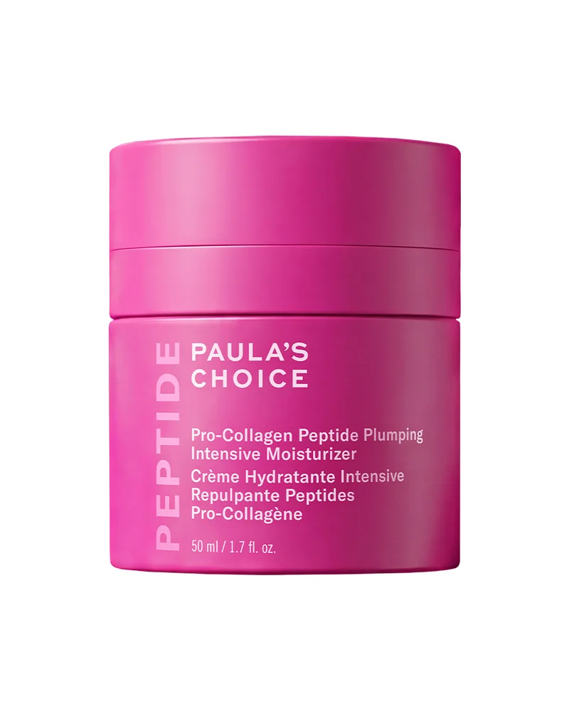 Envase de Pro-Collagen Peptide Plumping Intensive Moisturizer sobre fondo blanco