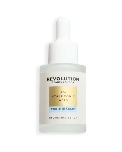 Frasco con cuentagotas de Pro Miracle 2% Hyaluronic Acid Serum sobre fondo blanco