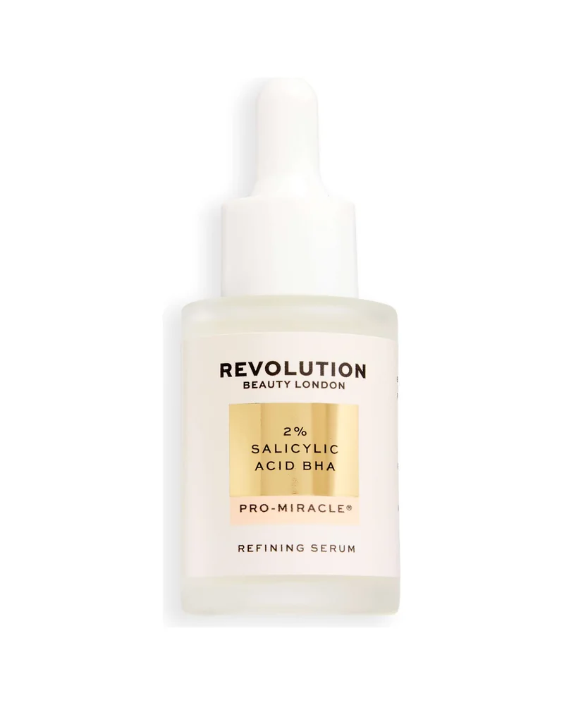 Frasco con cuentagotas de Pro Miracle 2% Salicylic Acid BHA sobre fondo blanco