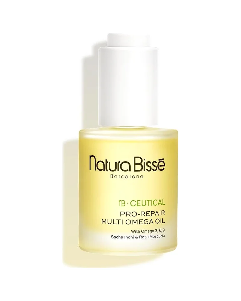 Envase de NB·Ceutical Pro-Repair Multi Omega Oil sobre fondo blanco