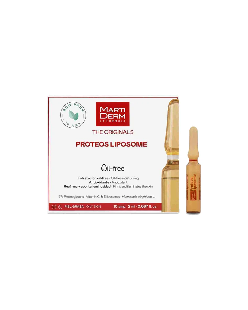 Envase de Proteos Liposome sobre fondo blanco