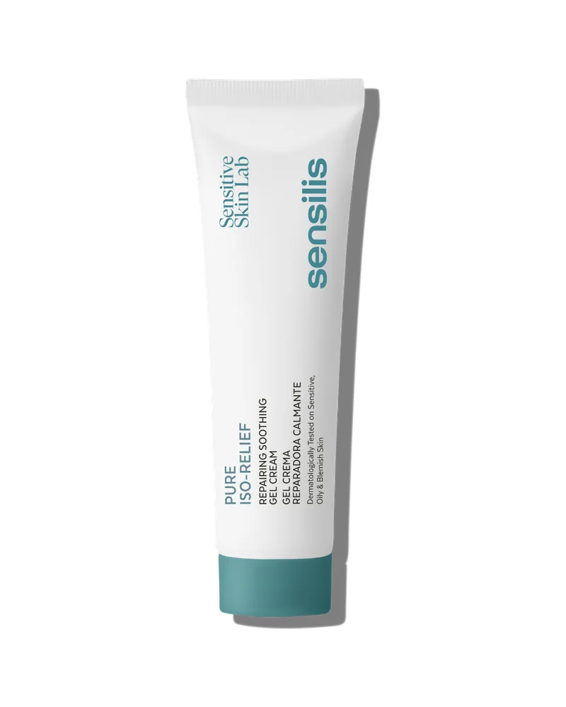 Envase de Pure Iso-Relief sobre fondo blanco