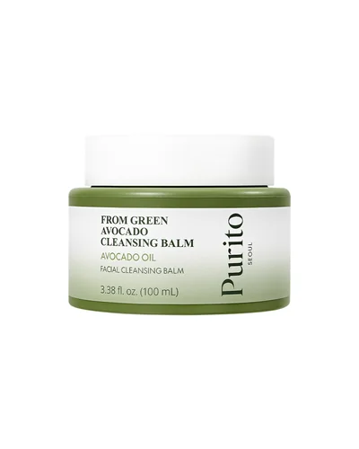 Envase de From Green Avocado Cleansing Balm sobre fondo blanco