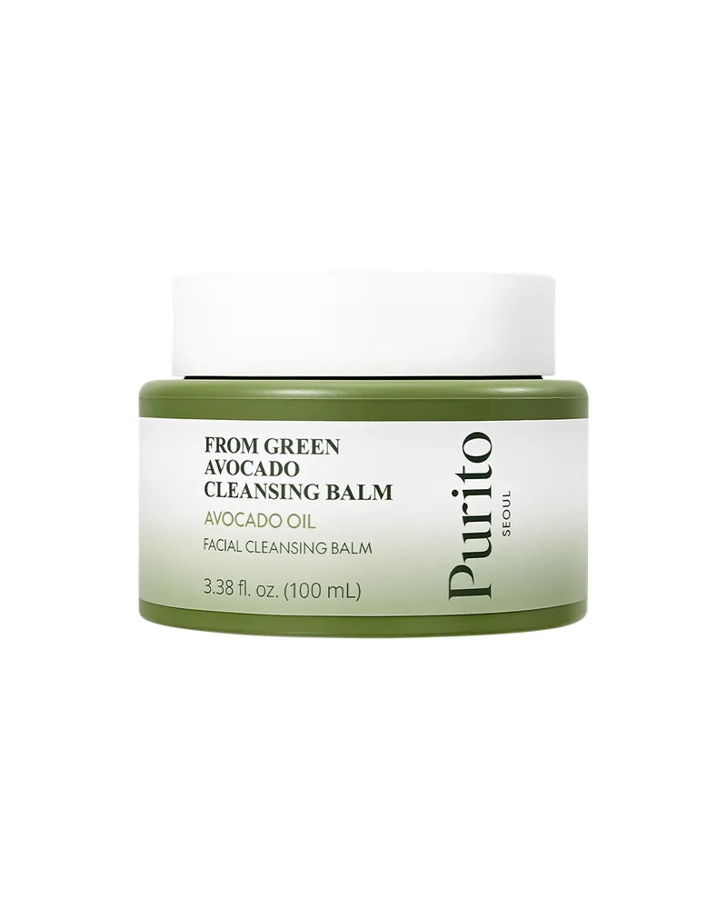 Envase de From Green Avocado Cleansing Balm sobre fondo blanco