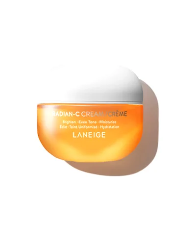 Tarro de Radian-C Cream sobre fondo blanco