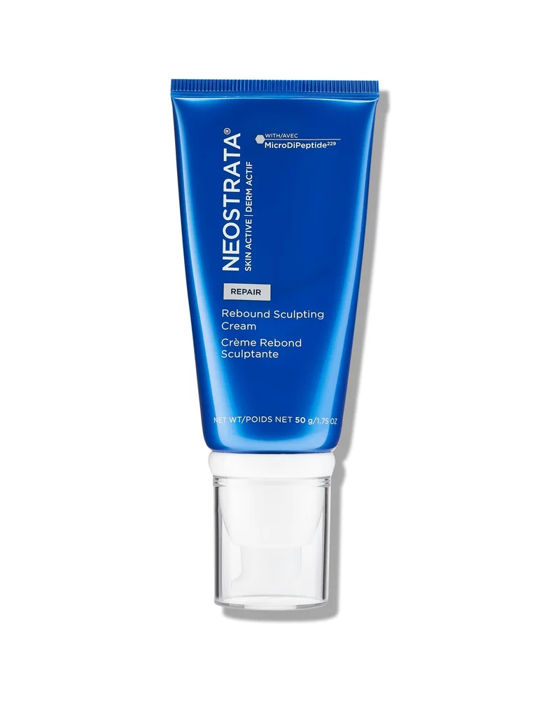 Envase de Skin Active Rebound Sculpting Cream sobre fondo blanco