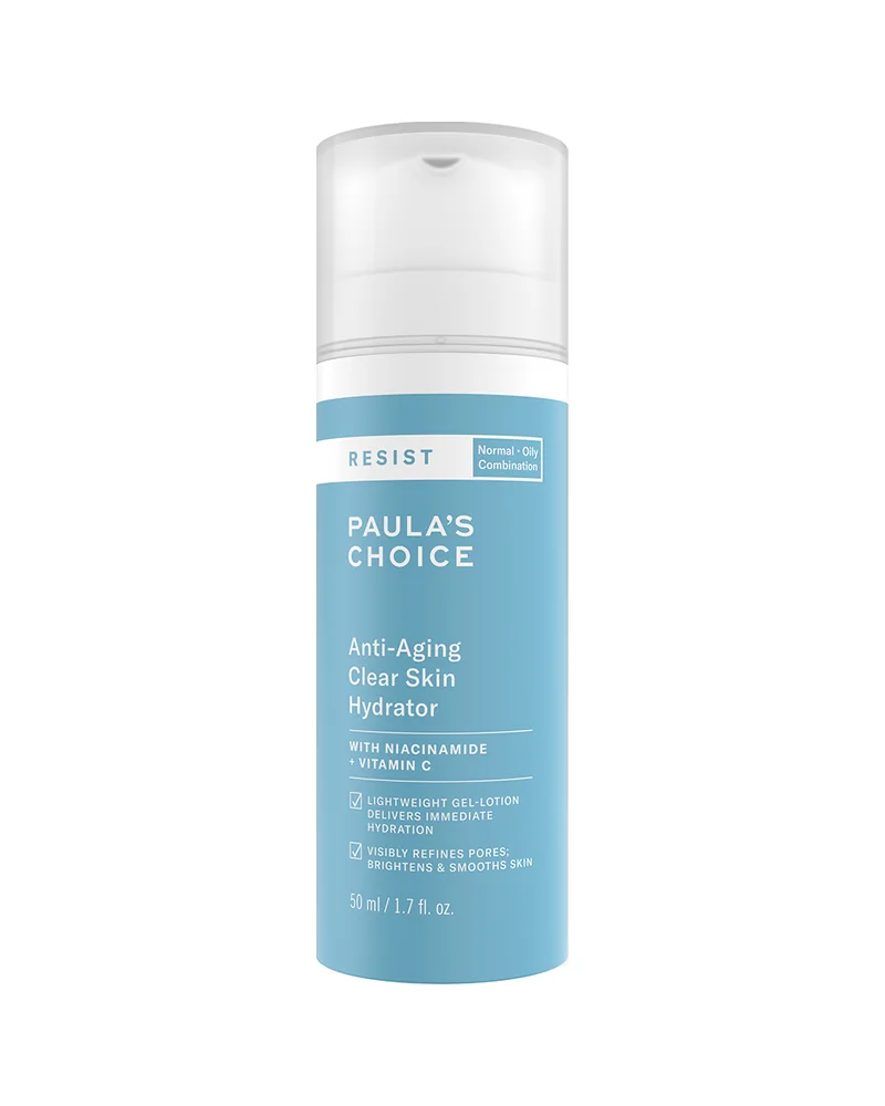 Envase de Resist Anti-Aging Clear Skin Hydrator sobre fondo blanco