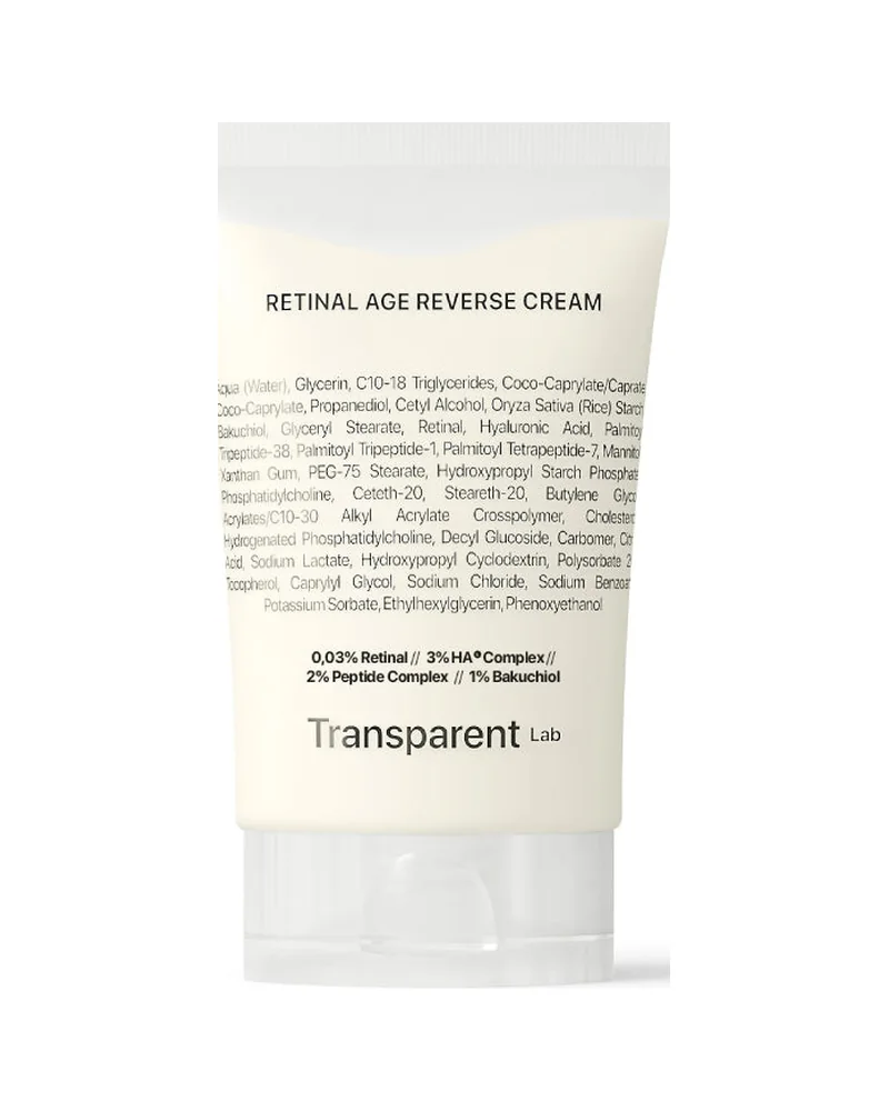 Envase de Retinal Age Reverse Cream sobre fondo blanco
