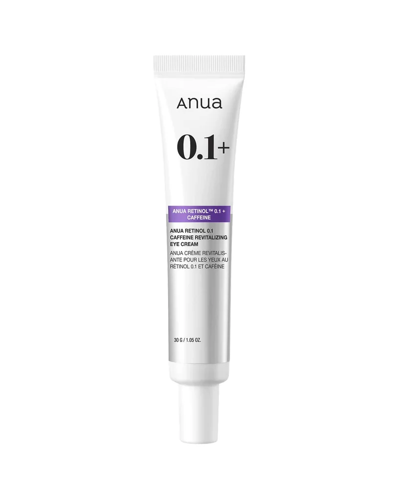 Tubo de Retinol 0.1 Caffeine Revitalizing Eye Cream sobre fondo blanco