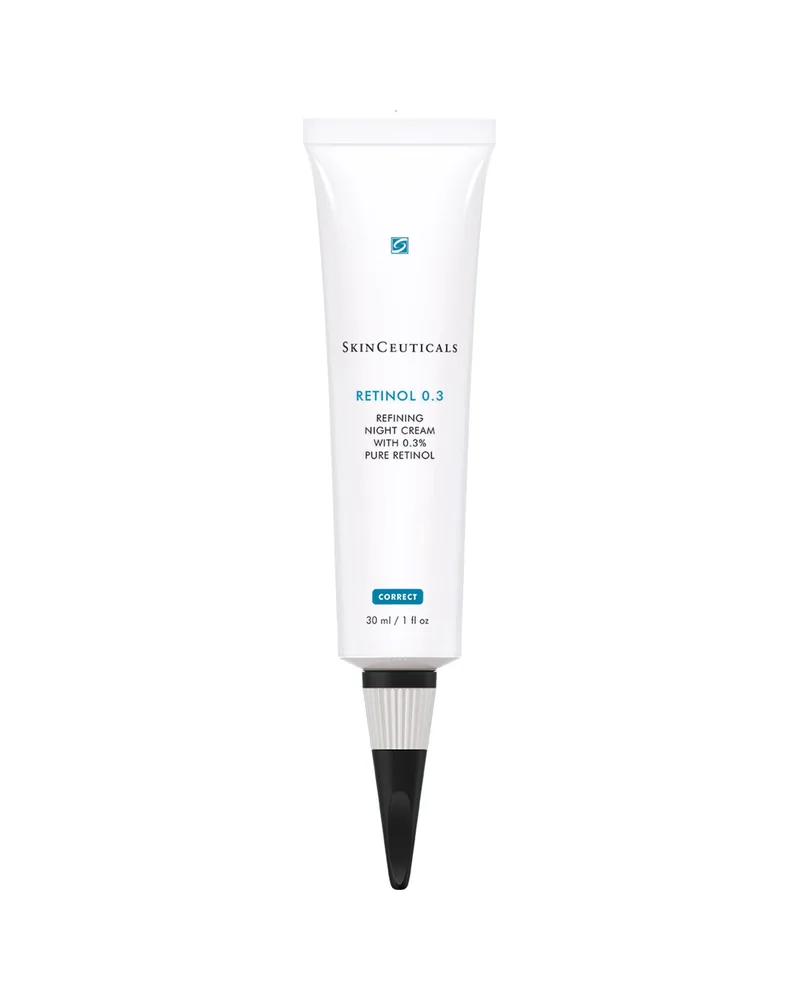 Envase de Retinol 0.3 sobre fondo blanco