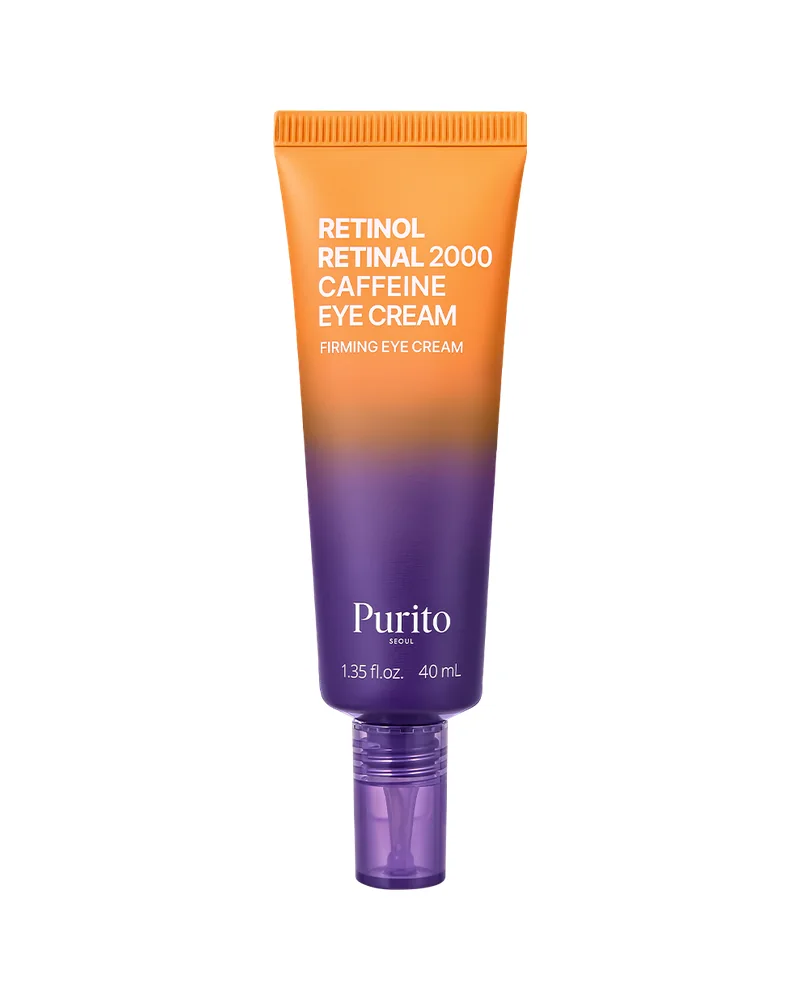 Envase de Retinol Retinal 2000 Caffeine Eye Cream sobre fondo blanco