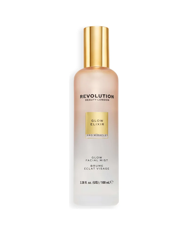 Envase de Pro Miracle Glow Elixir sobre fondo blanco
