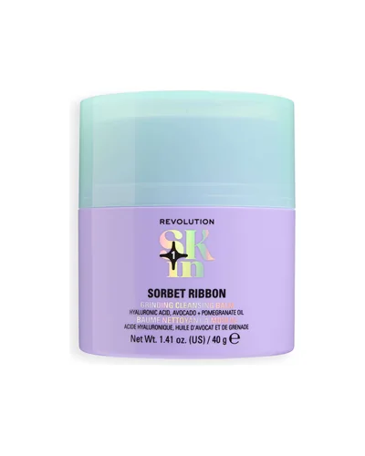 Envase de Sorbet Ribbon Plumping Cleansing Balm sobre fondo blanco