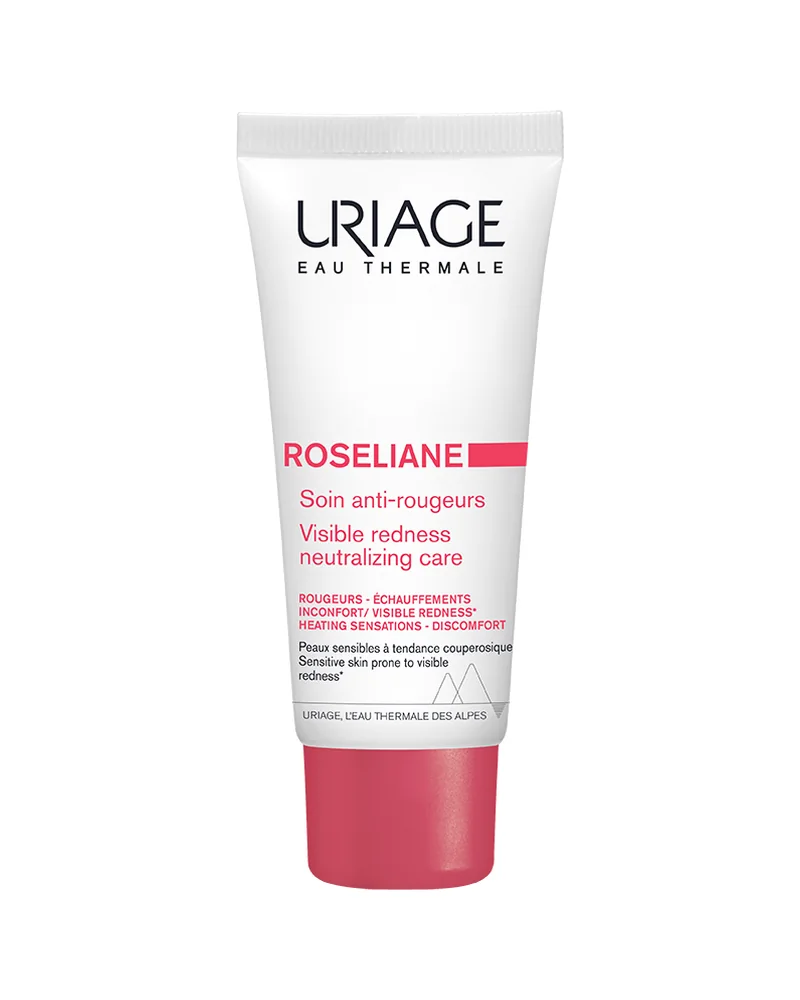Envase de Roséliane Crema Antirojeces sobre fondo blanco
