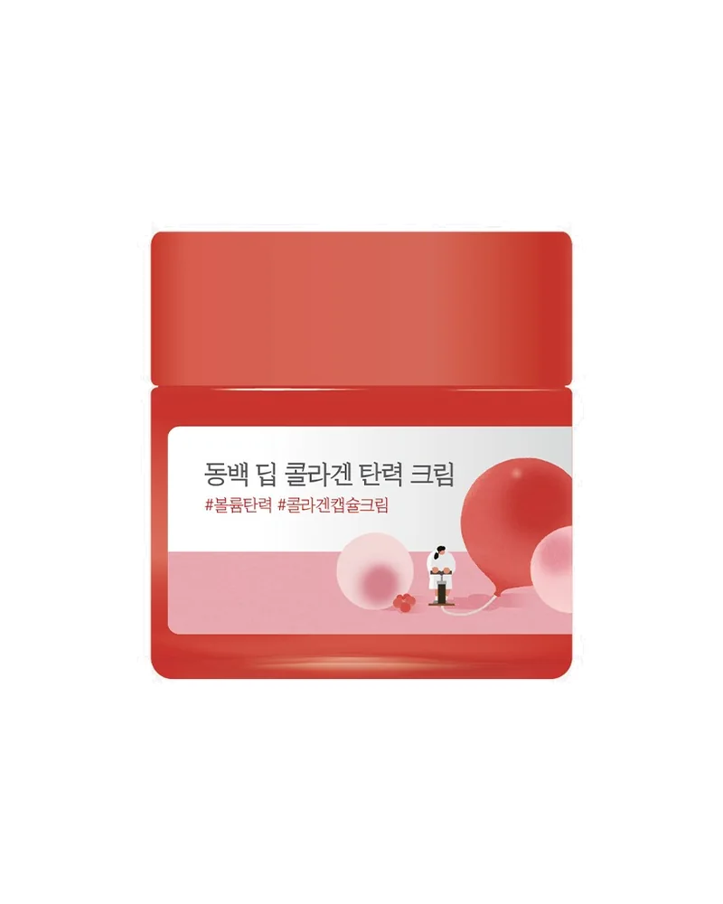 Envase de Camellia Deep Collagen Firming Cream sobre fondo blanco