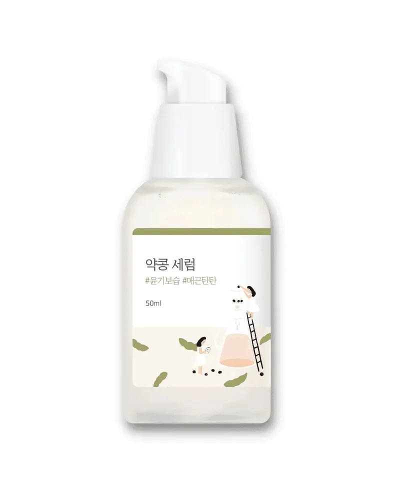 Envase de Soybean Nourishing Serum sobre fondo blanco