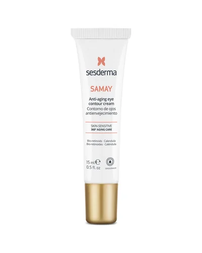 Envase de Samay Contorno de ojos sobre fondo blanco