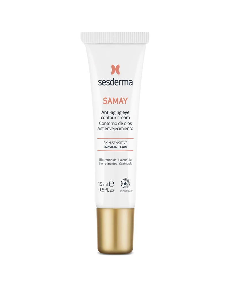 Envase de Samay Contorno de ojos sobre fondo blanco