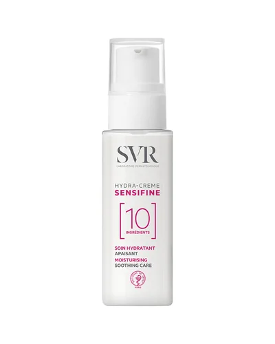 Envase de Sensifine Hydra-Crème sobre fondo blanco