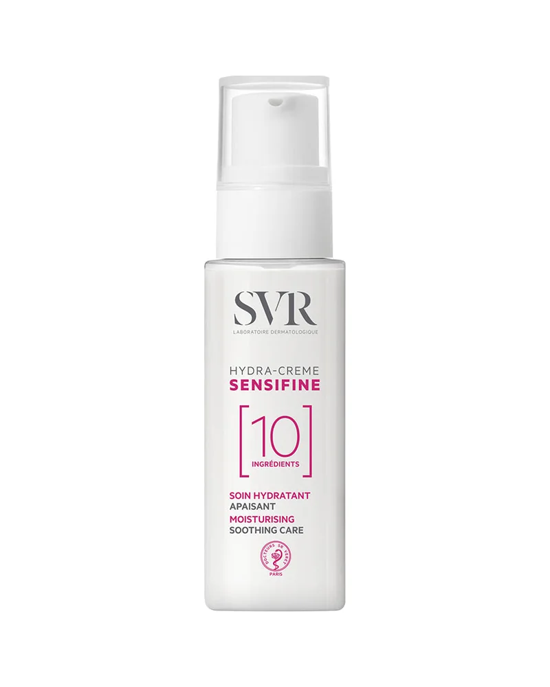 Envase de Sensifine Hydra-Crème sobre fondo blanco