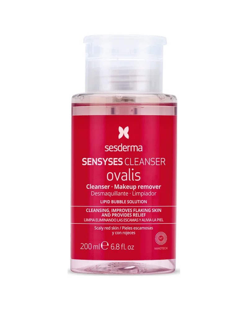 Envase de Sensyses Cleanser Ovalis sobre fondo blanco