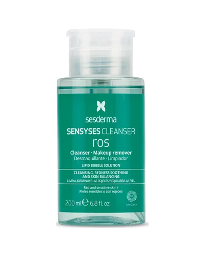 Envase de Sensyses Cleanser Ros sobre fondo blanco