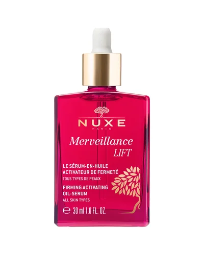 Envase de Sérum en Aceite Activador de Firmeza sobre fondo blanco