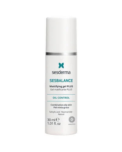 Envase de Sesbalance Gel Plus sobre fondo blanco