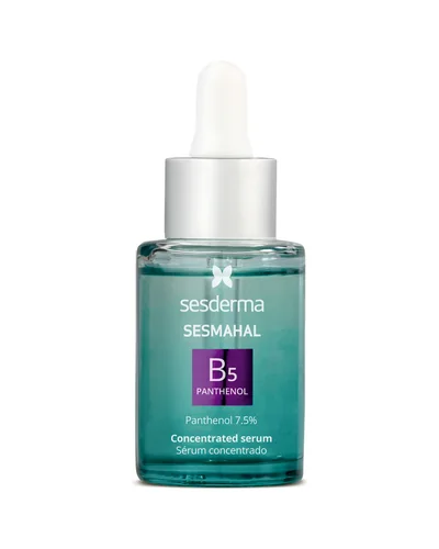 Envase de Sesmahal B5 Panthenol 7.5% sobre fondo blanco