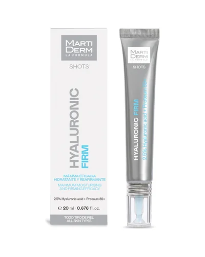 Envase de Shot Hyaluronic Firm sobre fondo blanco