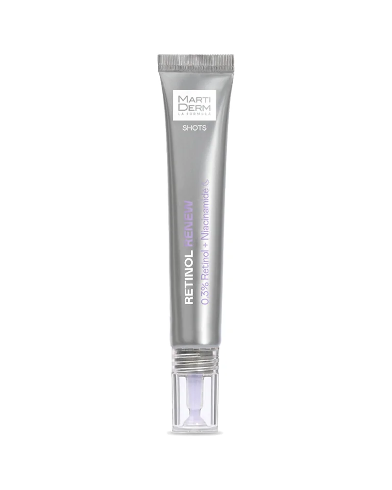 Envase de Shot Retinol Renew sobre fondo blanco